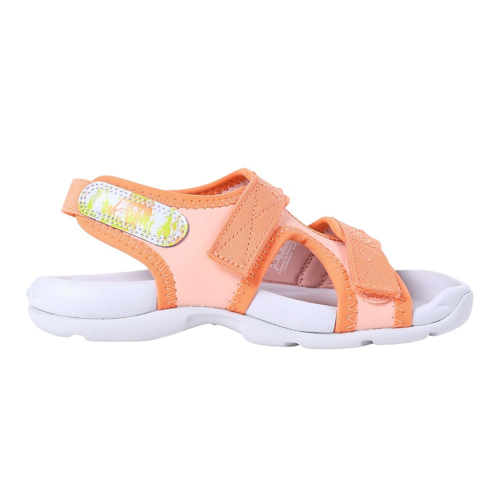 ナイキ（NIKE）（キッズ）ジュニアスポーツサンダル サンレイ アジャスト 6 SE オレンジ DX6385-800 ストラップサンダル 面ファスナー 
