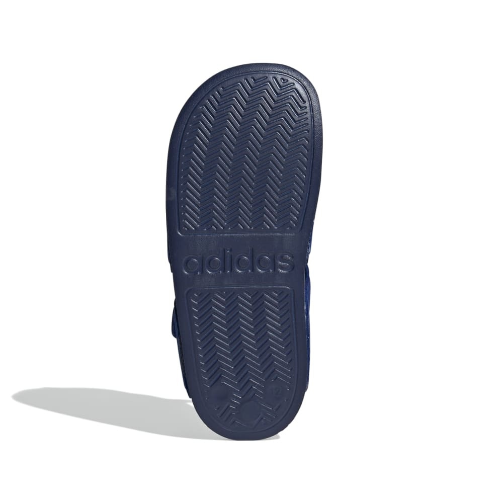 アディダス（adidas）（キッズ）ジュニアサンダル アディレッタサンダル ブラック ID2626 ストラップサンダル 面ファスナー かわいい 