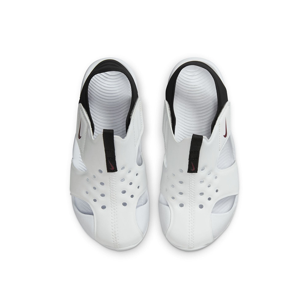 ナイキ（NIKE）（キッズ）ジュニアサンダル サンレイプロテクト2 ホワイト 943826-100  ストラップ プール ビーチ レジャー 面ファスナー 軽量