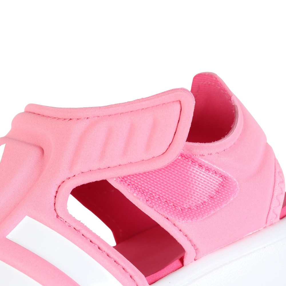 アディダス（adidas）（キッズ）ジュニアサンダル クローズドトゥサマーウォーターサンダル ピンク IE2604 ストラップ 軽量 タウン プール かわいい