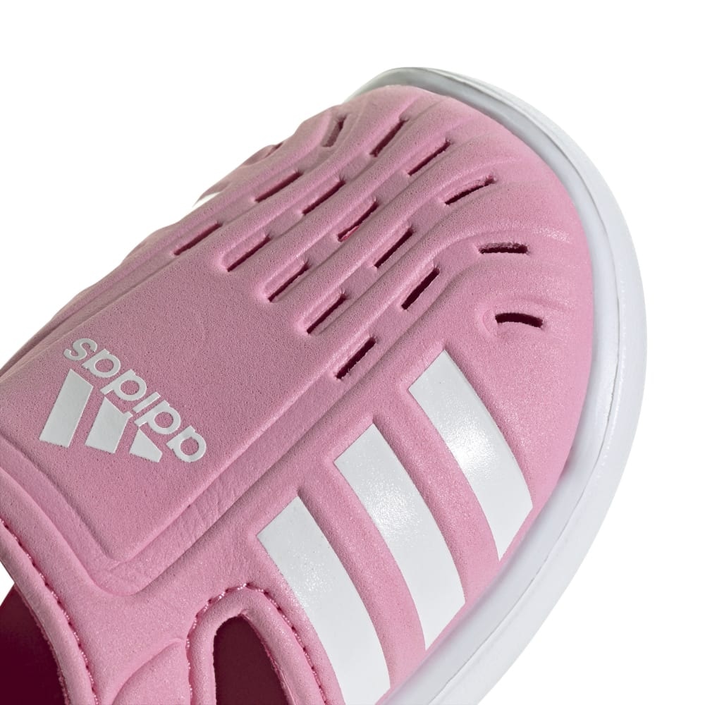 アディダス（adidas）（キッズ）ジュニアサンダル クローズドトゥサマーウォーターサンダル ピンク IE2604 ストラップ 軽量 タウン プール かわいい