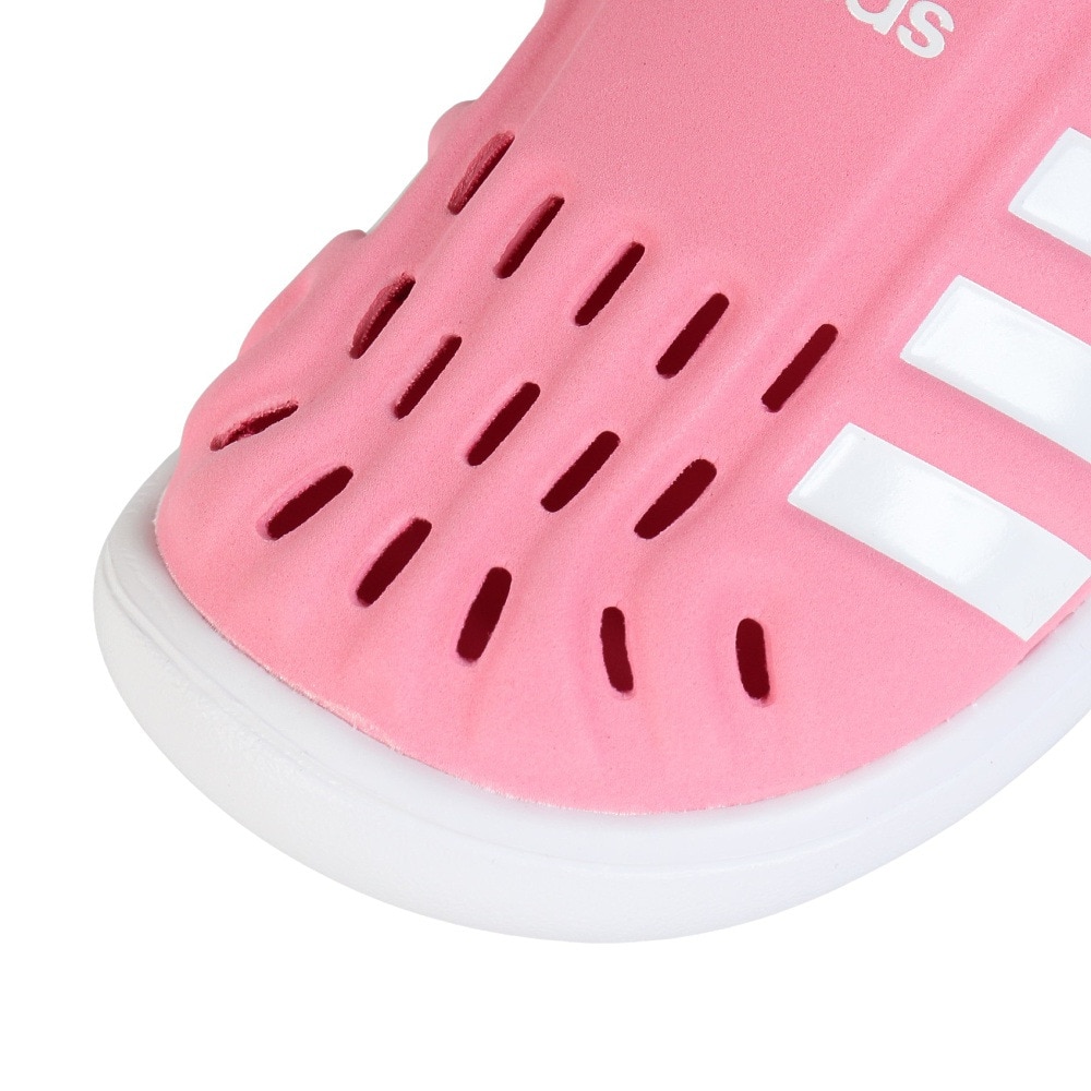 アディダス（adidas）（キッズ）ジュニアサンダル クローズドトゥサマーウォーターサンダル ピンク IE2604 ストラップ 軽量 タウン プール かわいい