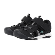 (キッズ)ジュニアサンダル MF S013C ブラック 12185056 24SS ストラップ 面ファスナー タウン 日常履き レジャー
