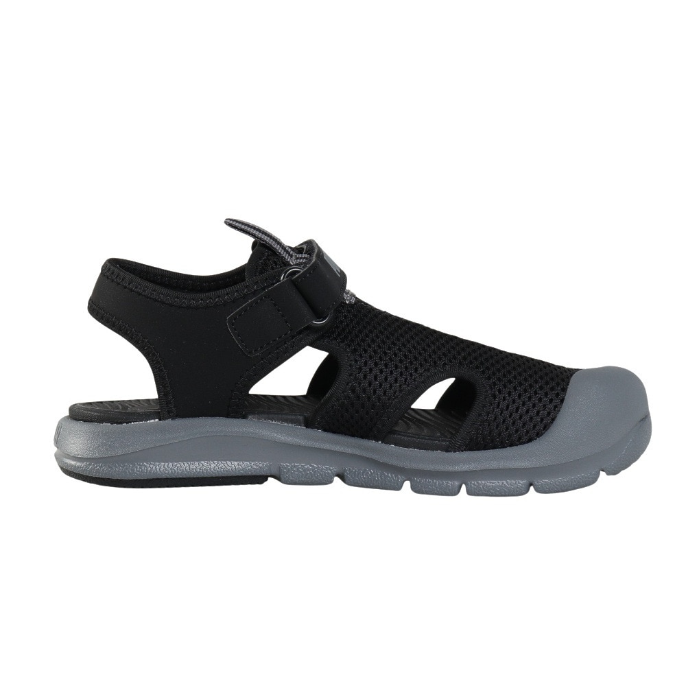 プーマ（PUMA）（キッズ）スポーツサンダル ジュニアストラップサンダル ファン レーサー メッシュ ブラック グレー 40157501 シャワーサンダル 軽量