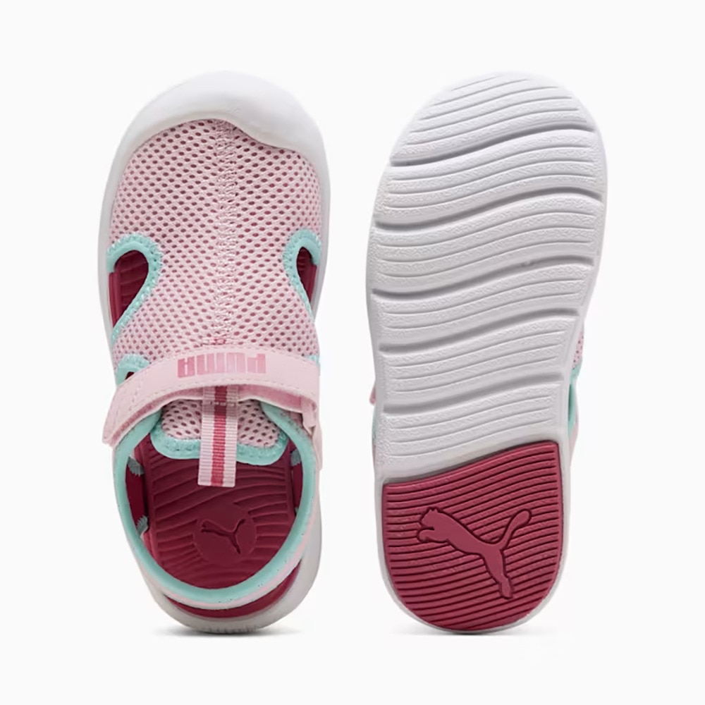 プーマ（PUMA）（キッズ）スポーツサンダル ジュニアストラップサンダル ファン レーサー メッシュ ピンク 40157503 シャワーサンダル アウトドア かわいい 