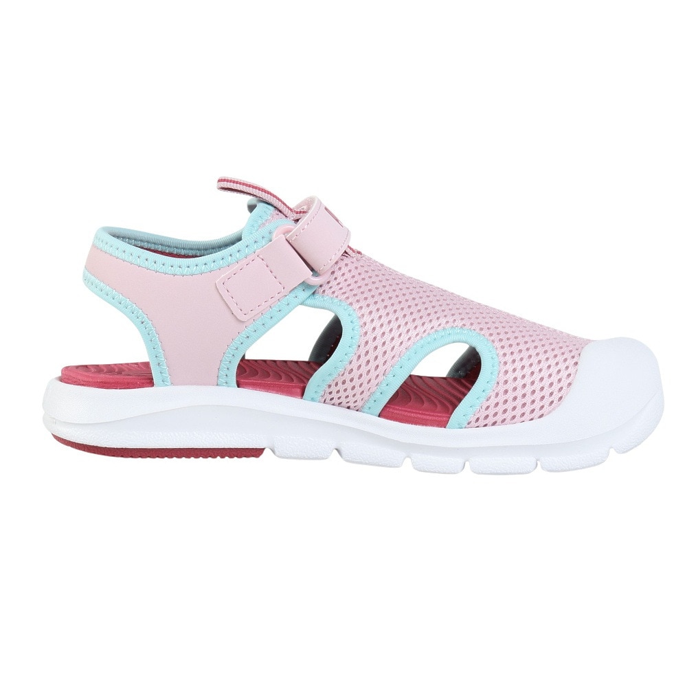 プーマ（PUMA）（キッズ）スポーツサンダル ジュニアストラップサンダル ファン レーサー メッシュ ピンク 40157503 シャワーサンダル アウトドア かわいい 