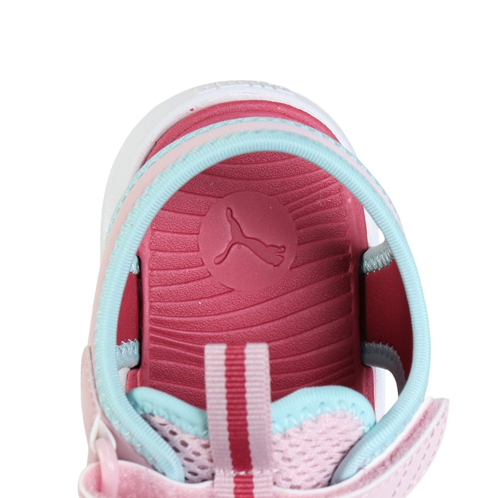 プーマ（PUMA）（キッズ）スポーツサンダル ジュニアストラップサンダル ファン レーサー メッシュ ピンク 40157503 シャワーサンダル アウトドア かわいい 