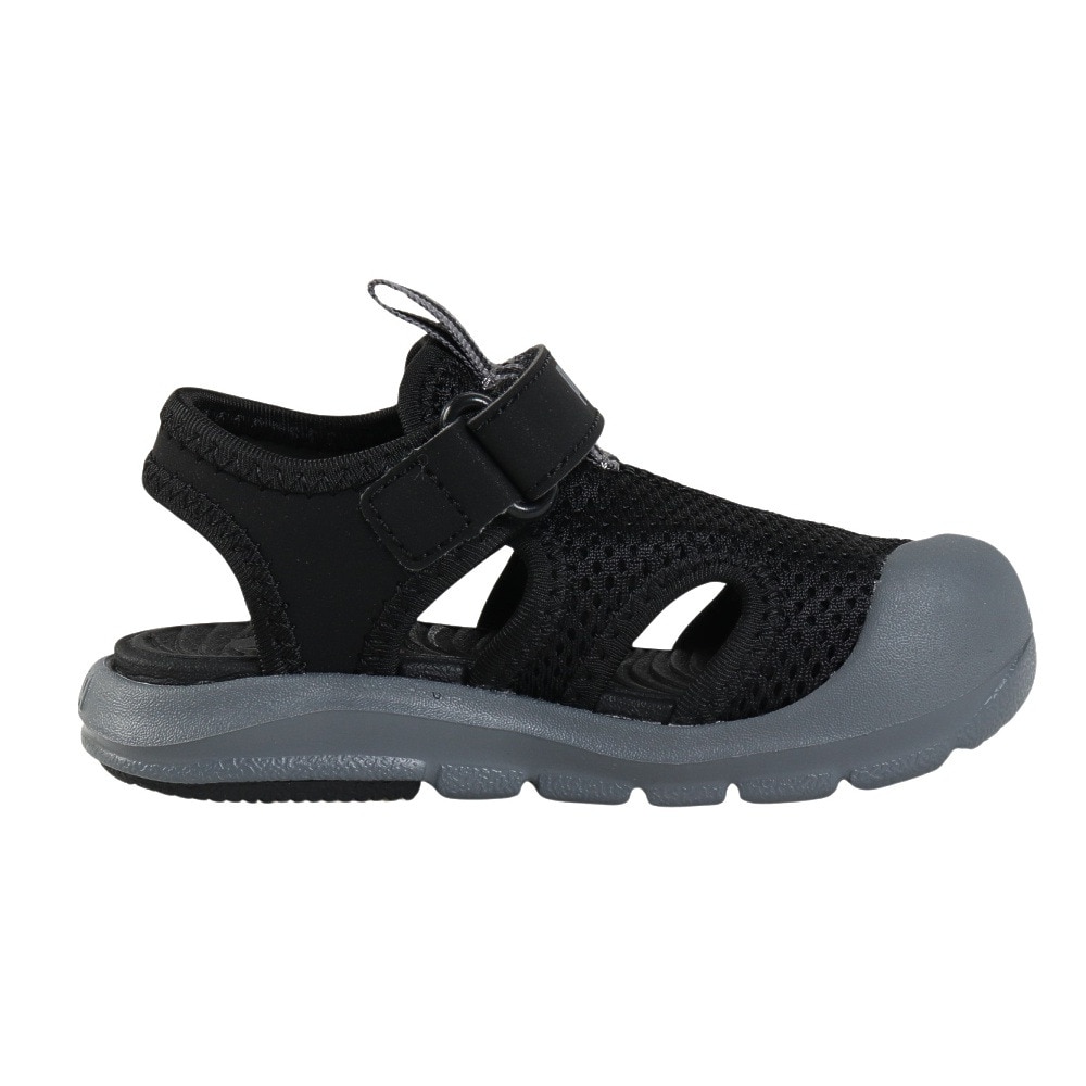 プーマ（PUMA）（キッズ）スポーツサンダル ベビー ジュニアストラップサンダル ファン レーサー メッシュ ブラック グレー 40157601 シャワサン かわいい