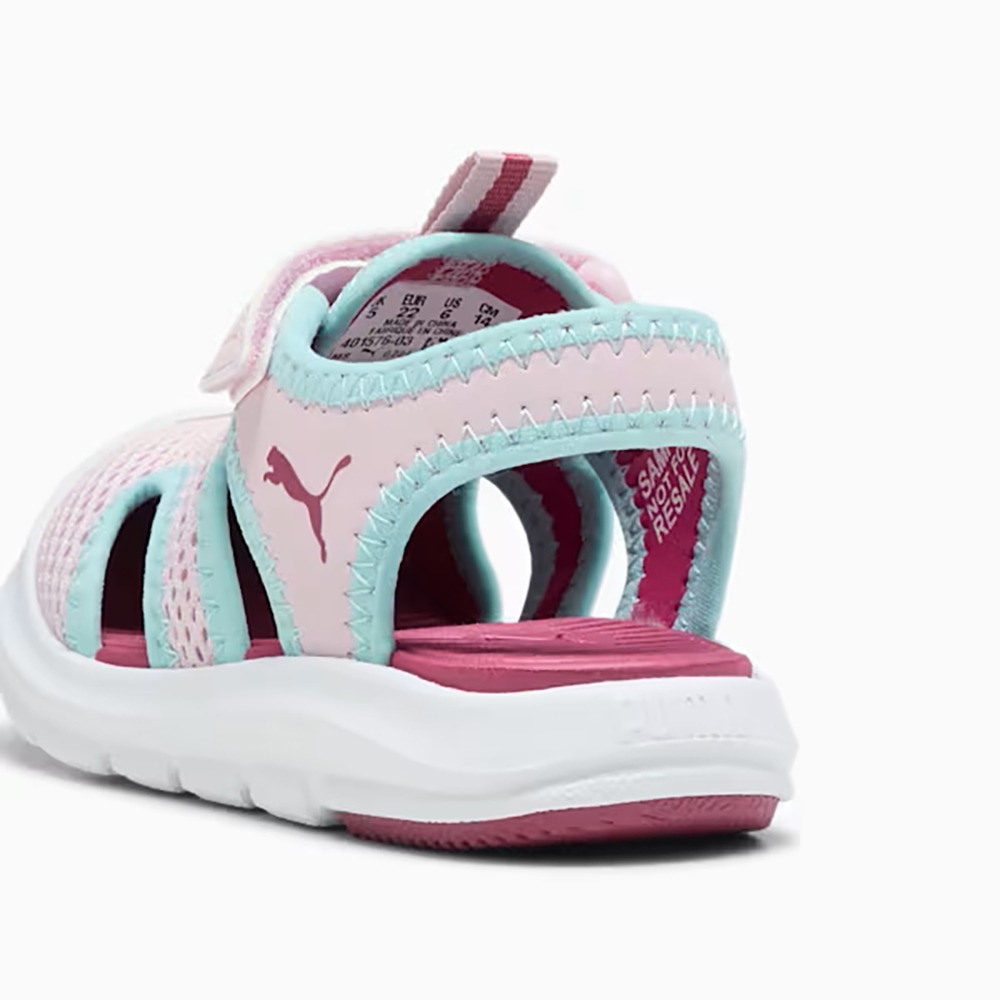 プーマ（PUMA）（キッズ）スポーツサンダル ベビー ジュニアストラップサンダル ファン レーサー メッシュ ピンク 40157603 シャワーサンダル 通気性 かわいい