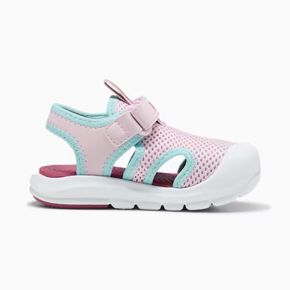 プーマ（PUMA）（キッズ）スポーツサンダル ベビー ジュニアストラップサンダル ファン レーサー メッシュ ピンク 40157603 シャワーサンダル 通気性 かわいい