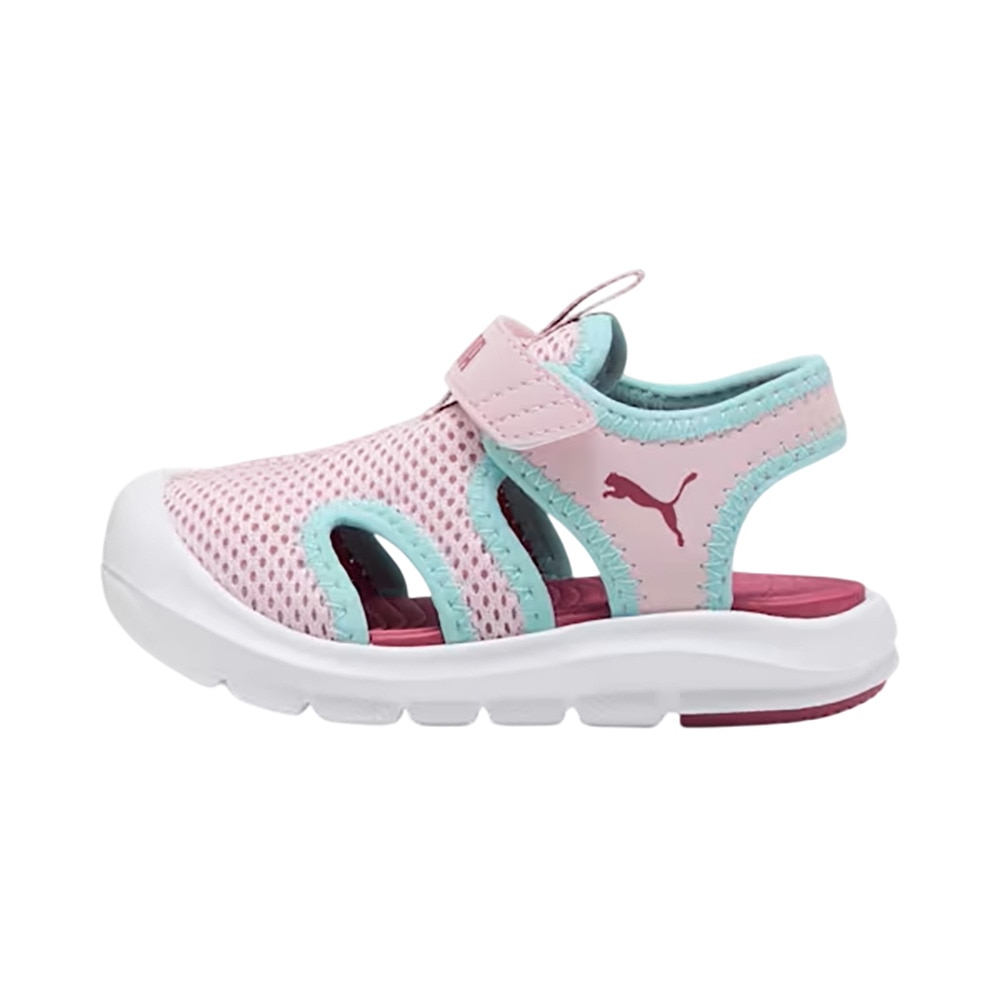 プーマ（PUMA）（キッズ）スポーツサンダル ベビー ジュニアストラップサンダル ファン レーサー メッシュ ピンク 40157603 シャワーサンダル 通気性 かわいい