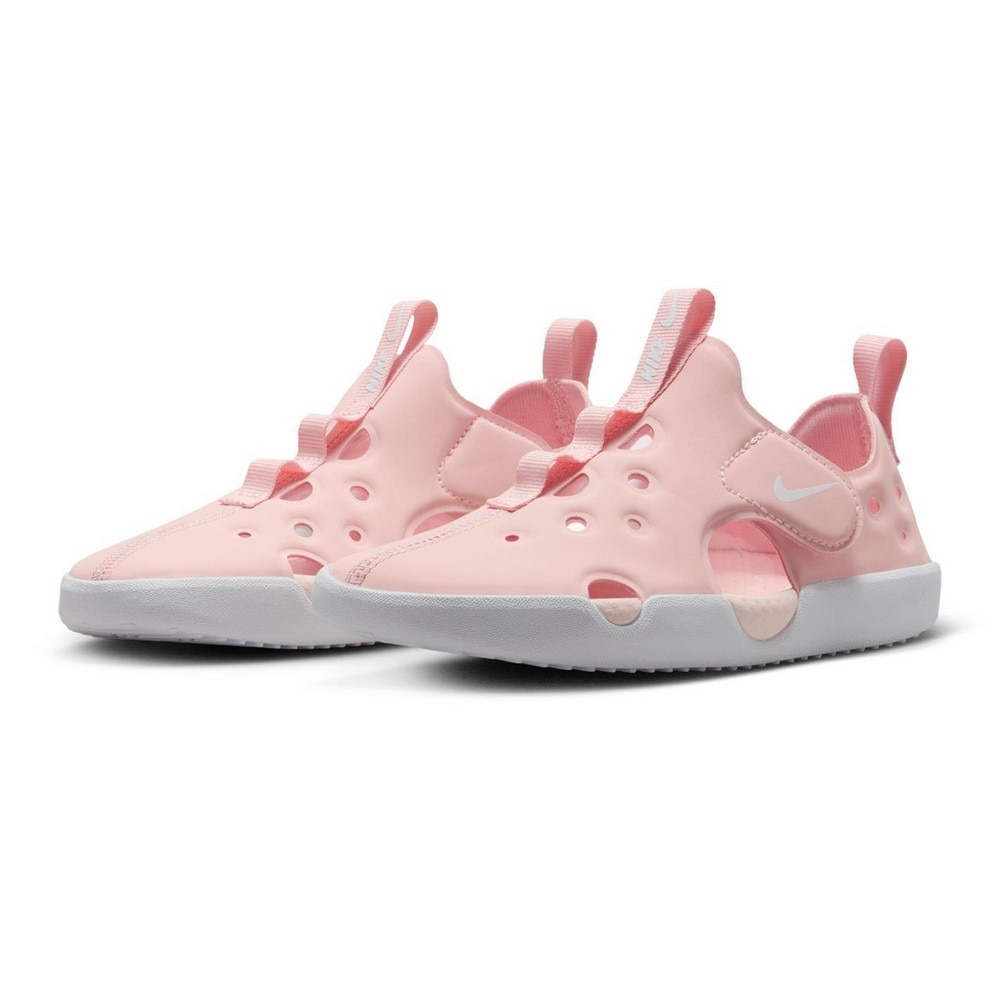ナイキ（NIKE）（キッズ）スポーツサンダル ジュニアストラップサンダル サンレイ プロテクト 4 PS ピンク HF6277-600 シャワーサンダル アウトドア レジャー