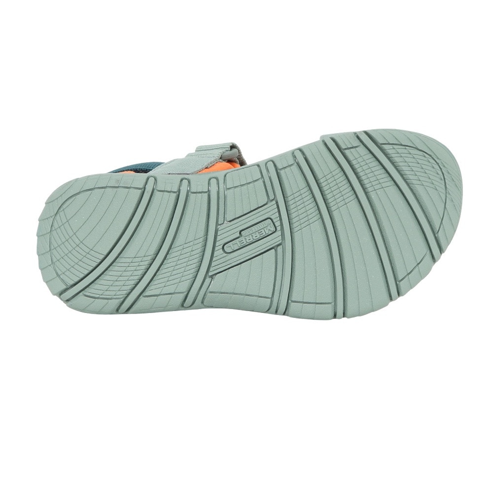 メレル（MERRELL）（キッズ）ジュニア ストラップサンダル カフナウェブ MK266760 GREY/BLK/ORANGE