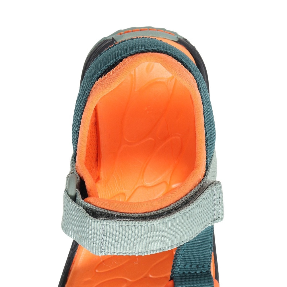 メレル（MERRELL）（キッズ）ジュニア ストラップサンダル カフナウェブ MK266760 GREY/BLK/ORANGE