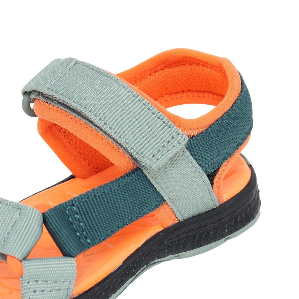 メレル（MERRELL）（キッズ）ジュニア ストラップサンダル カフナウェブ MK266760 GREY/BLK/ORANGE