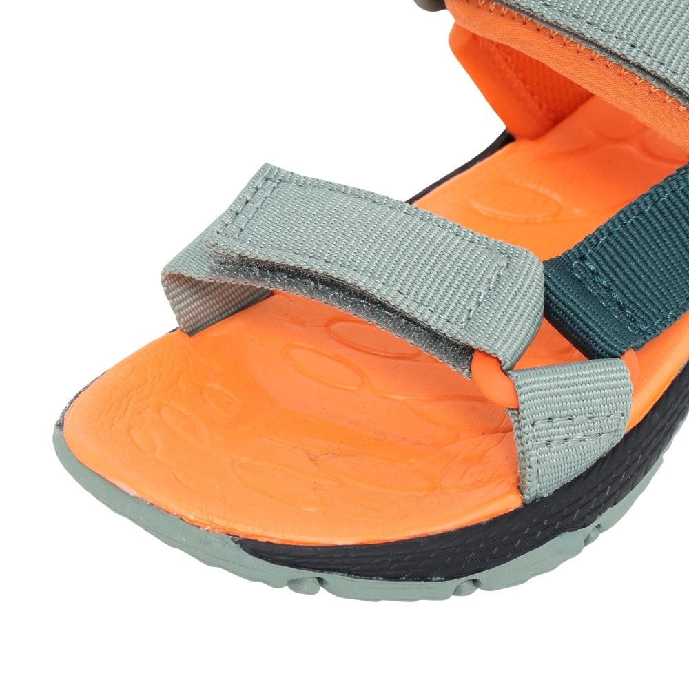 メレル（MERRELL）（キッズ）ジュニア ストラップサンダル カフナウェブ MK266760 GREY/BLK/ORANGE