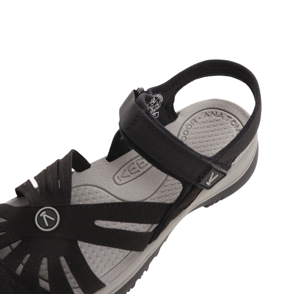 キーン（KEEN） ストラップサンダル レディース ぺたんこ ローズサンダル 1008783 ブラック 黒 Black シューズ 靴 