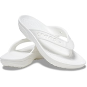クロックス（crocs）（メンズ、レディース）スポーツサンダル バヤ 2.0 フリップ ホワイト 208192-100-2023 鼻緒 軽量 シャワサン レジャー プール ビーチ