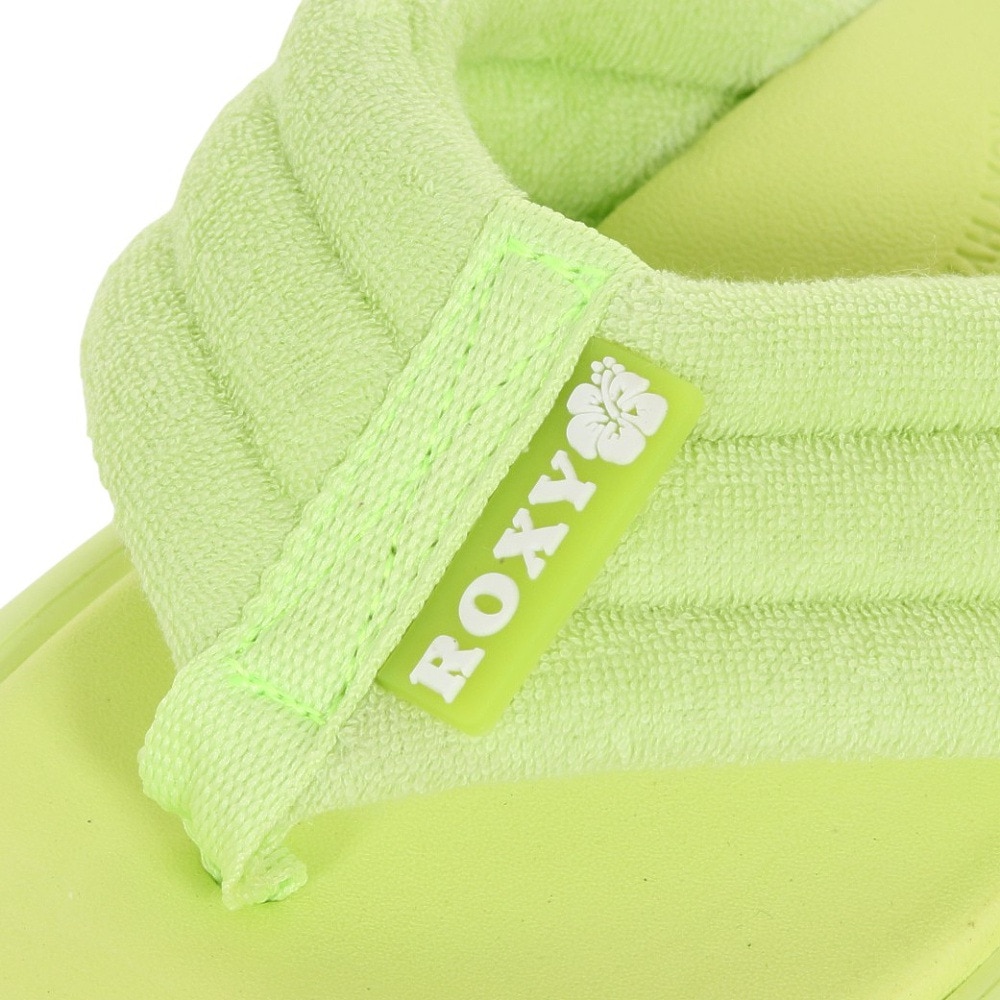 ロキシー（ROXY）（レディース）スポーツサンダル RAD WEEKEND PILE ボリュームソール イエローグリーン 23SURSD232202LIM ビーサン 厚底 鼻緒 おしゃれ 