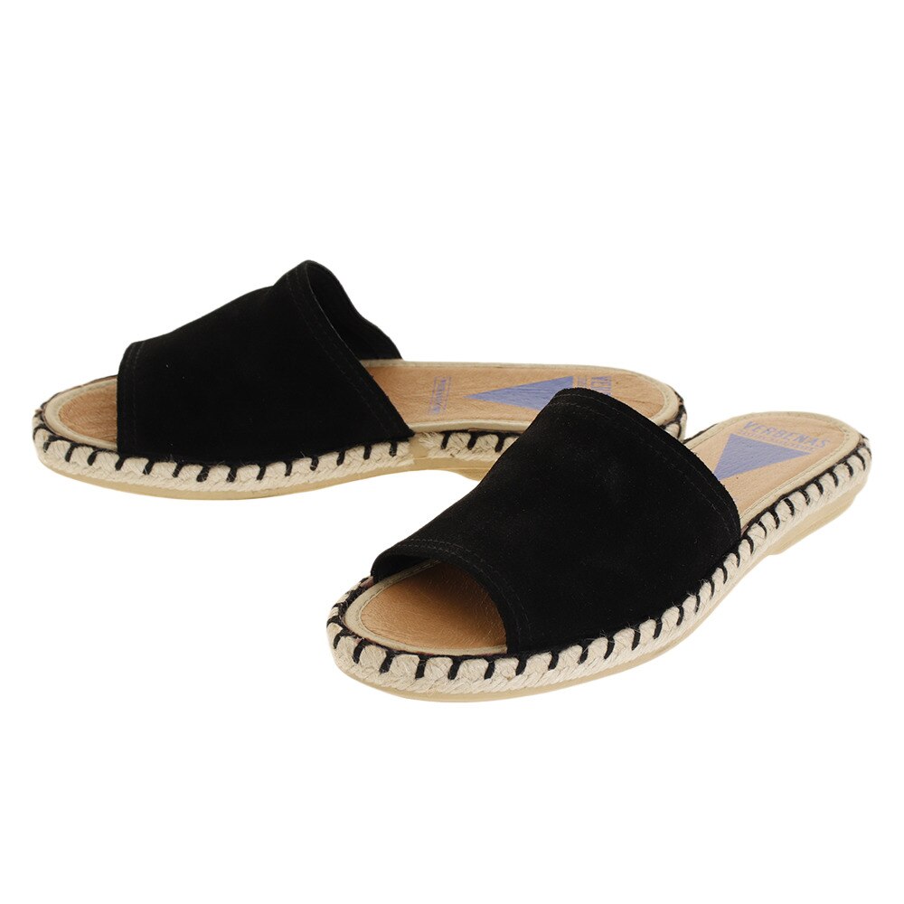  サンダル スエードエスパサンダル VERBE ANA BLK