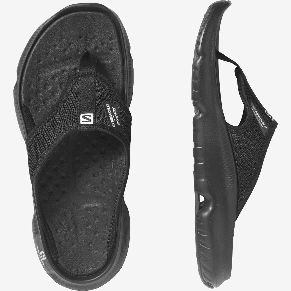 サロモン（SALOMON）（レディース）サンダル レディース ぺたんこ REELAX BREAK 5.0 L41278900 ブラック 黒