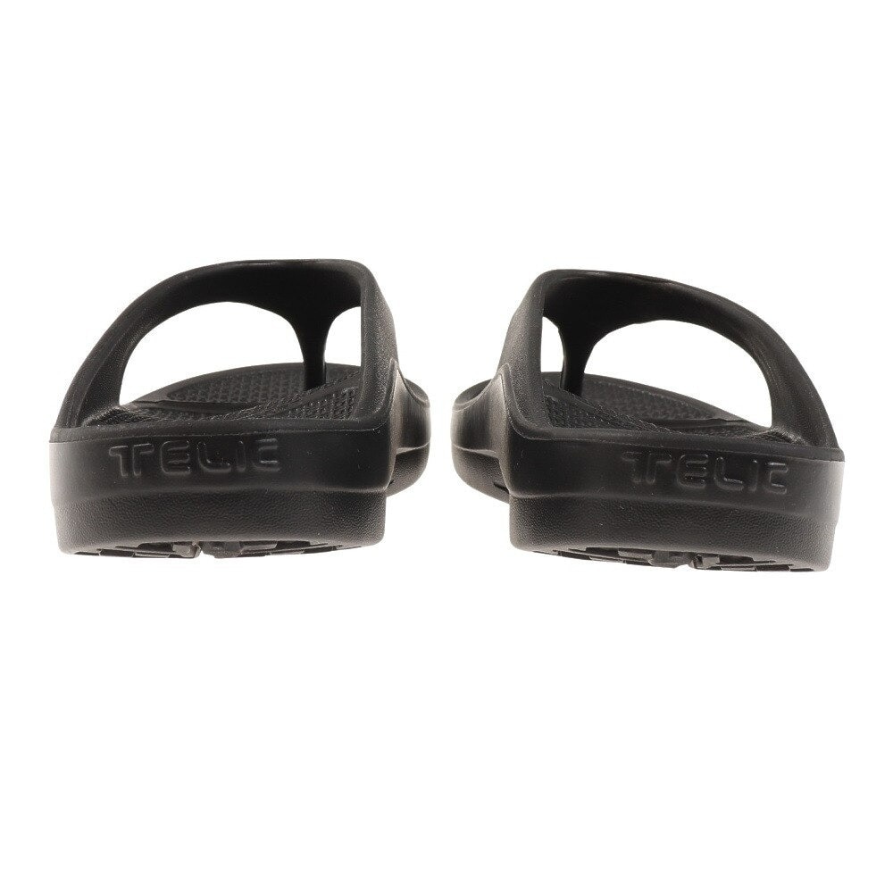 テリック（TELIC）（メンズ、レディース）スポーツサンダル FLIPFLOP BLK ブラック 鼻緒付き シャワーサンダル リカバリー レジャー ビーチ プール 厚底★★★