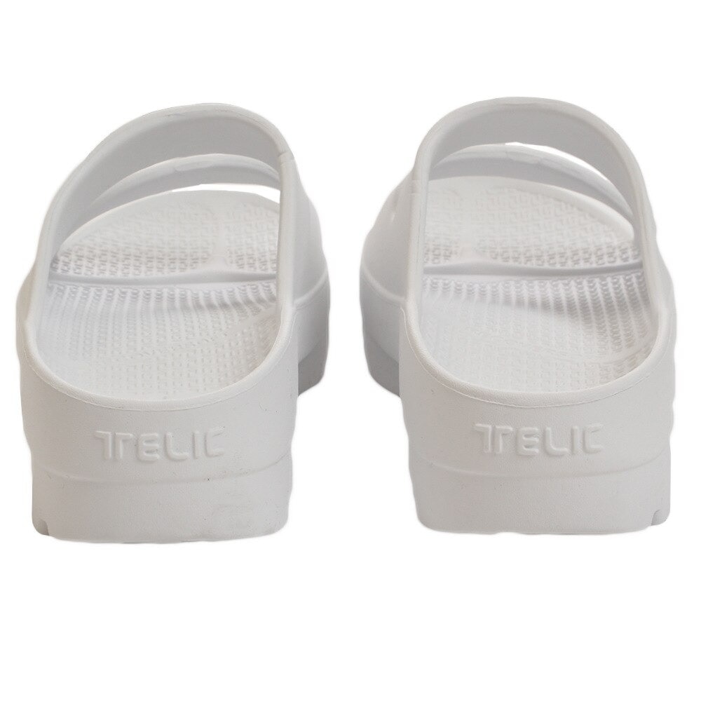 TELIC（メンズ、レディース）サンダル Wストラップ WH リカバリーサンダル 厚底 軽量 クールダウン 白