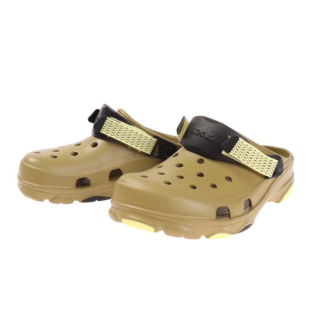 クロックス（crocs）（メンズ）スポーツサンダル クラシック オール テレイン クロッグ アロエ カーキ 206340-3UA-2022 シャワサン レジャー プール 海 速乾性 サボサンダル