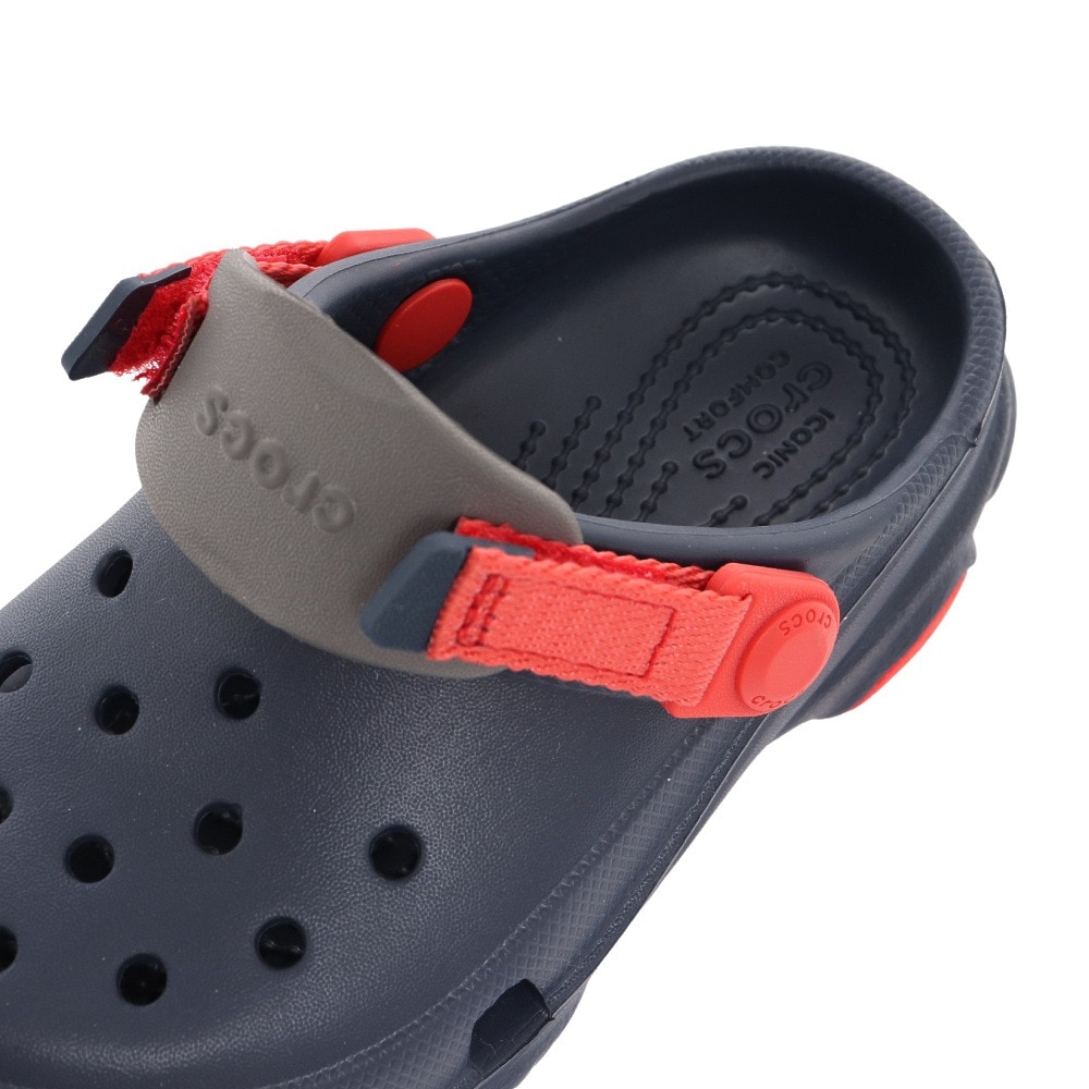 クロックス（crocs）（キッズ）ジュニア サンダル クラシックオールテレインクロッグトドラー ネイビー 206747-410-2022 シャワサン 軽量  サボサンダル