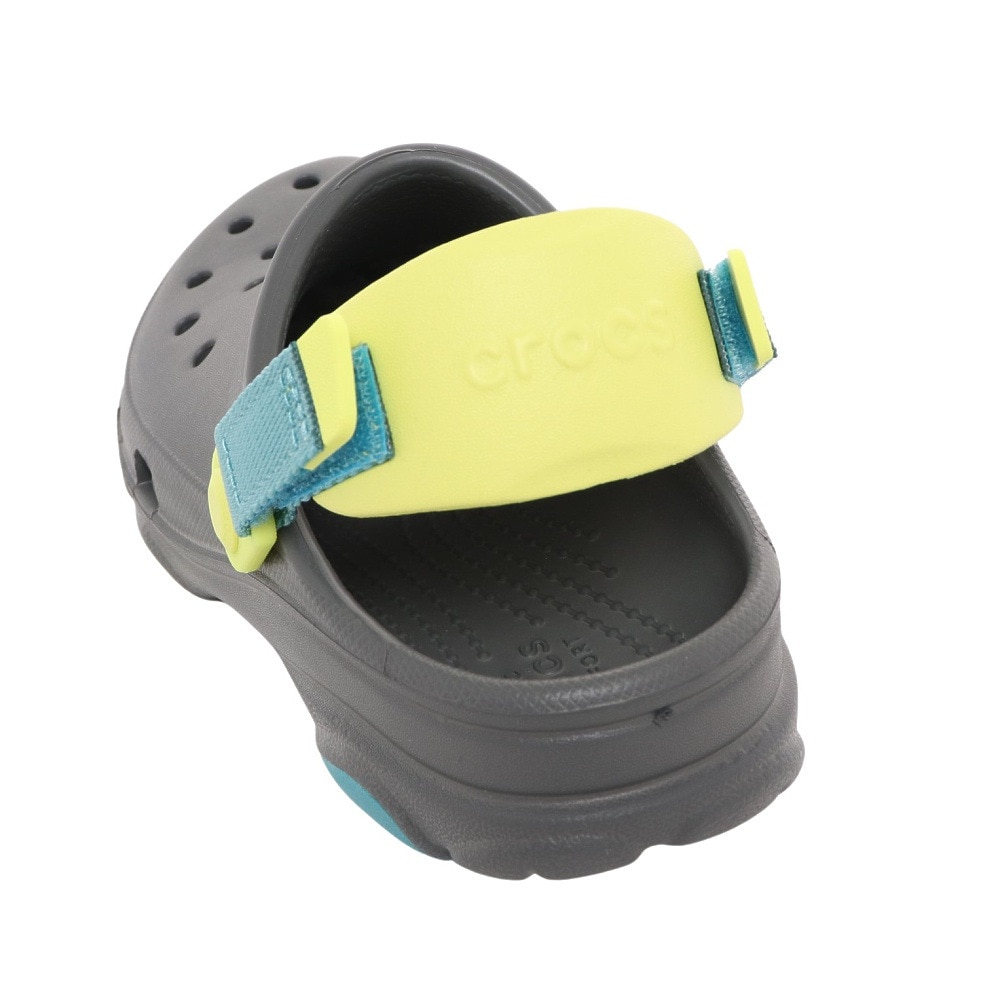 クロックス（crocs）（キッズ）ジュニア サンダル クラシック オールテレイン クロッグ グレー 207458-0DA-2022  シャワサン レジャー プール