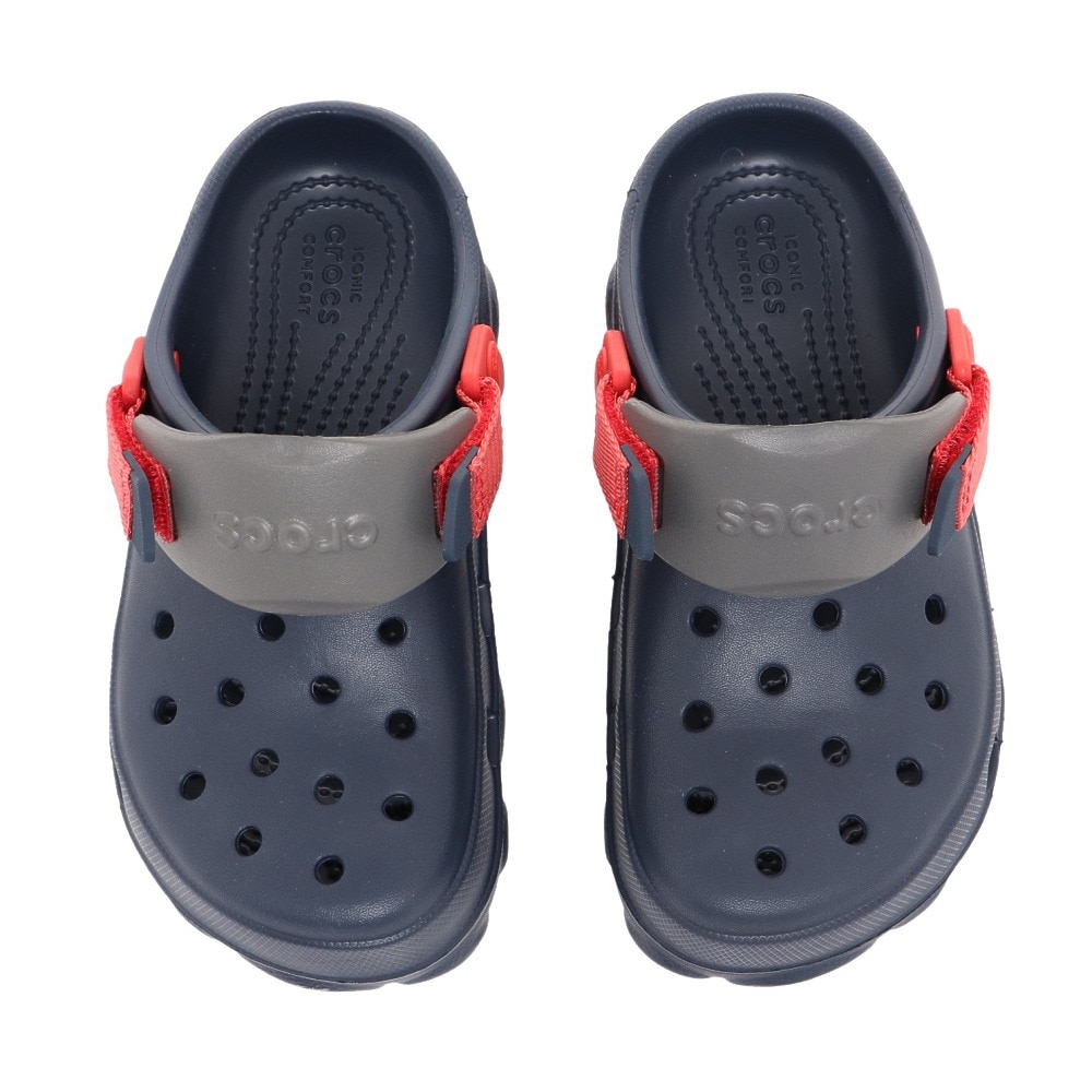 クロックス（crocs）（キッズ）ジュニア サンダル クラシックオールテレインクロッグ ネイビー 207458-410-2022 シャワサン レジャー プール サボサンダル