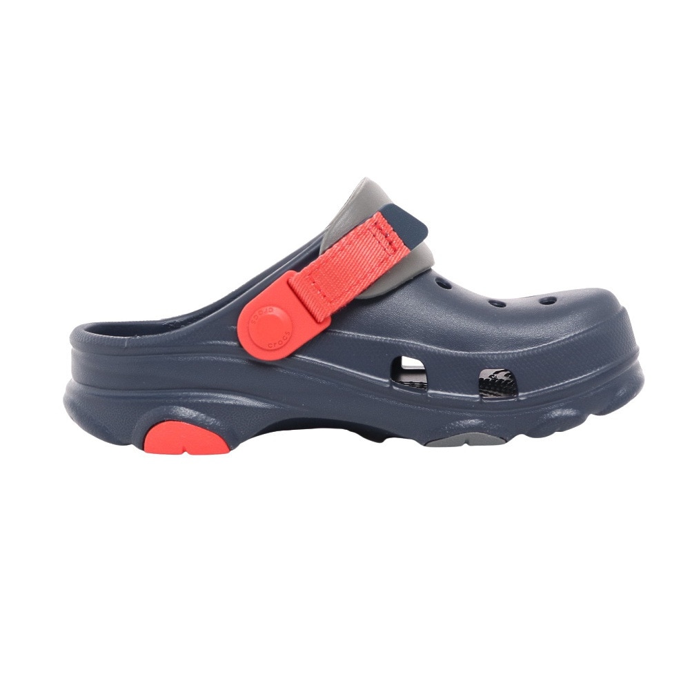 クロックス（crocs）（キッズ）ジュニア サンダル クラシックオールテレインクロッグ ネイビー 207458-410-2022 シャワサン レジャー プール サボサンダル