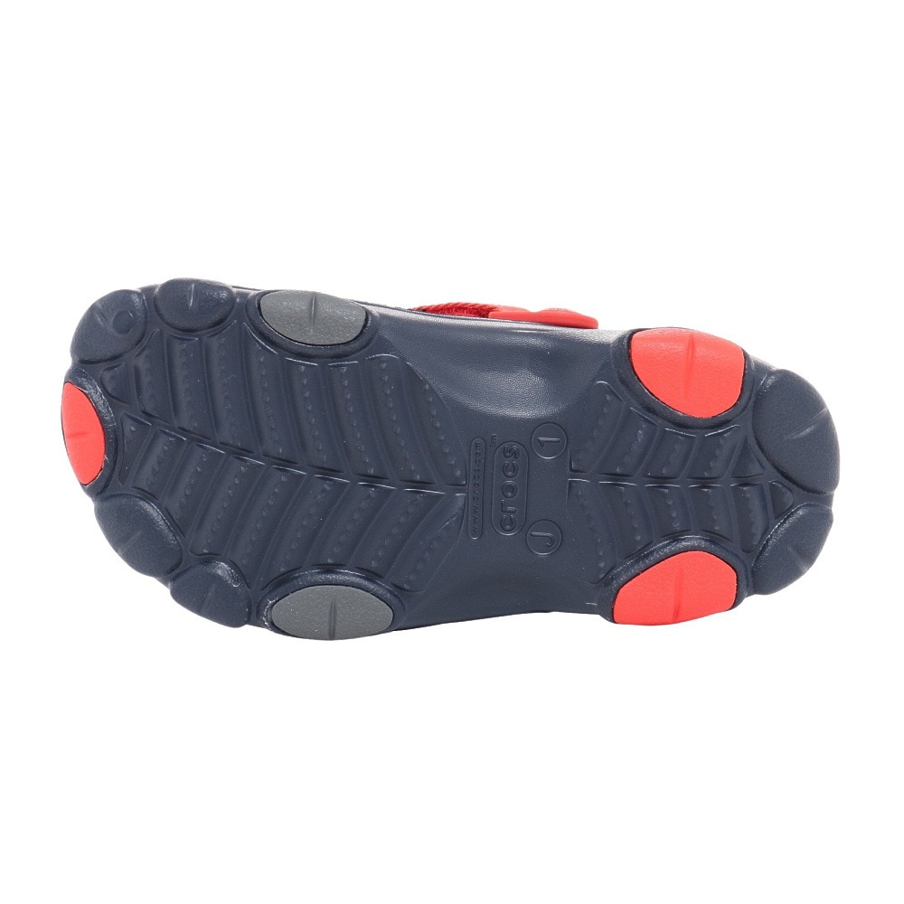 クロックス（crocs）（キッズ）ジュニア サンダル クラシックオールテレインクロッグ ネイビー 207458-410-2022 シャワサン レジャー プール サボサンダル