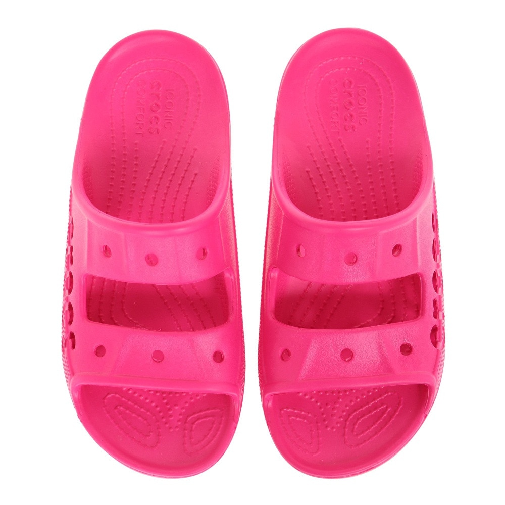 クロックス（crocs）（メンズ、レディース）スポーツサンダル バヤ サンダル ピンク 207627-6X0-2022 シャワーサンダル レジャー ビーチ プール 速乾性 軽量