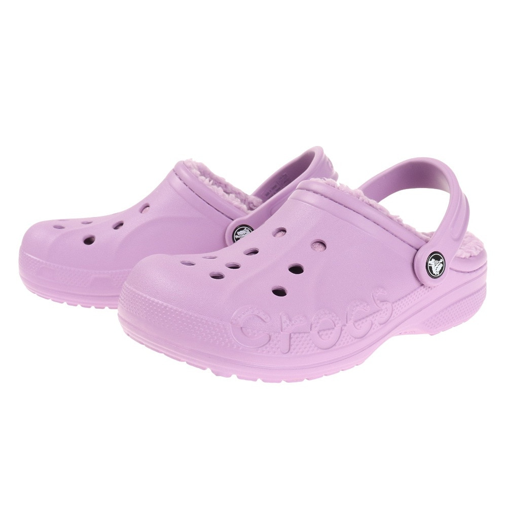 クロックス（crocs）（メンズ、レディース）サンダル レディース パープル バヤ ラインド クロッグ Baya Lined Clog 205969-5Q5-2022 オーチャード ボア付