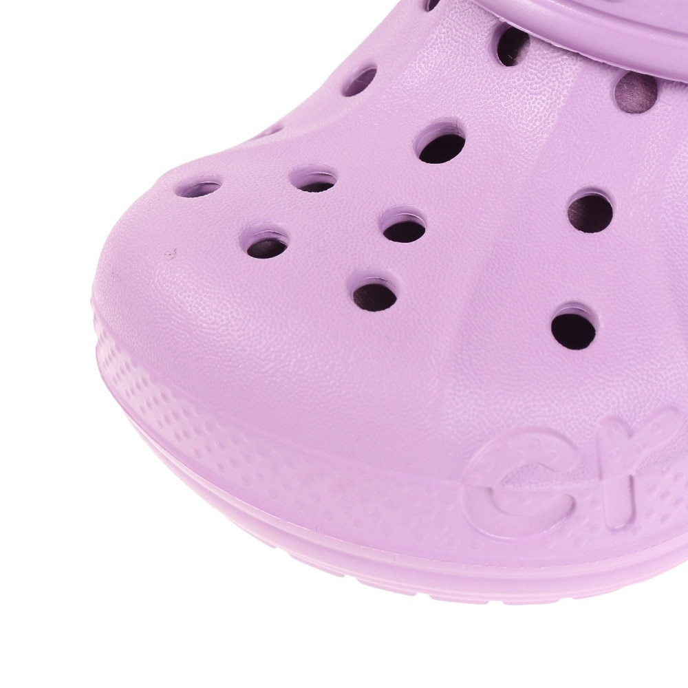 クロックス（crocs）（キッズ）ジュニアサンダル バヤ ラインド クロッグ トドラー パープル 207501-5Q5-2022 ボア レジャー アウトドア サボサンダル