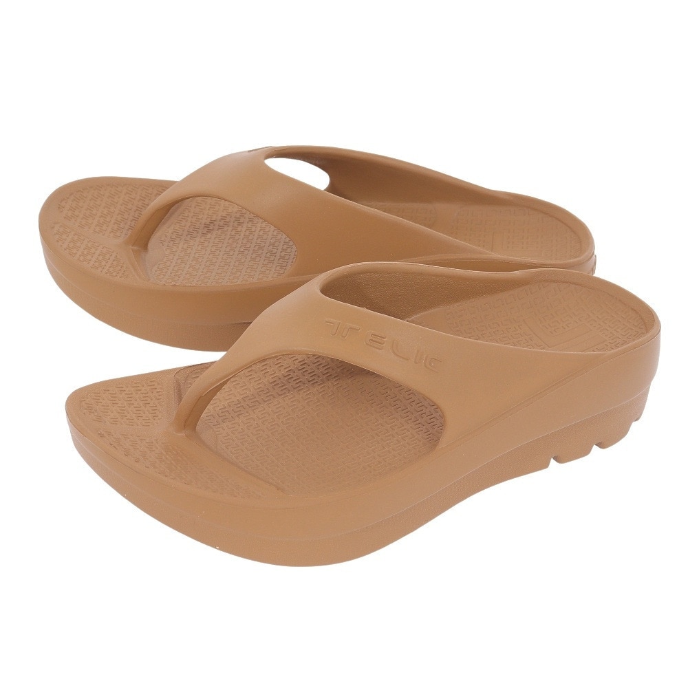 テリック（TELIC）（メンズ、レディース）スポーツサンダル W-FLIPFLOP Camel キャメル 339887 シャワーサンダル 厚底 アーチサポート ロッカーボトム 