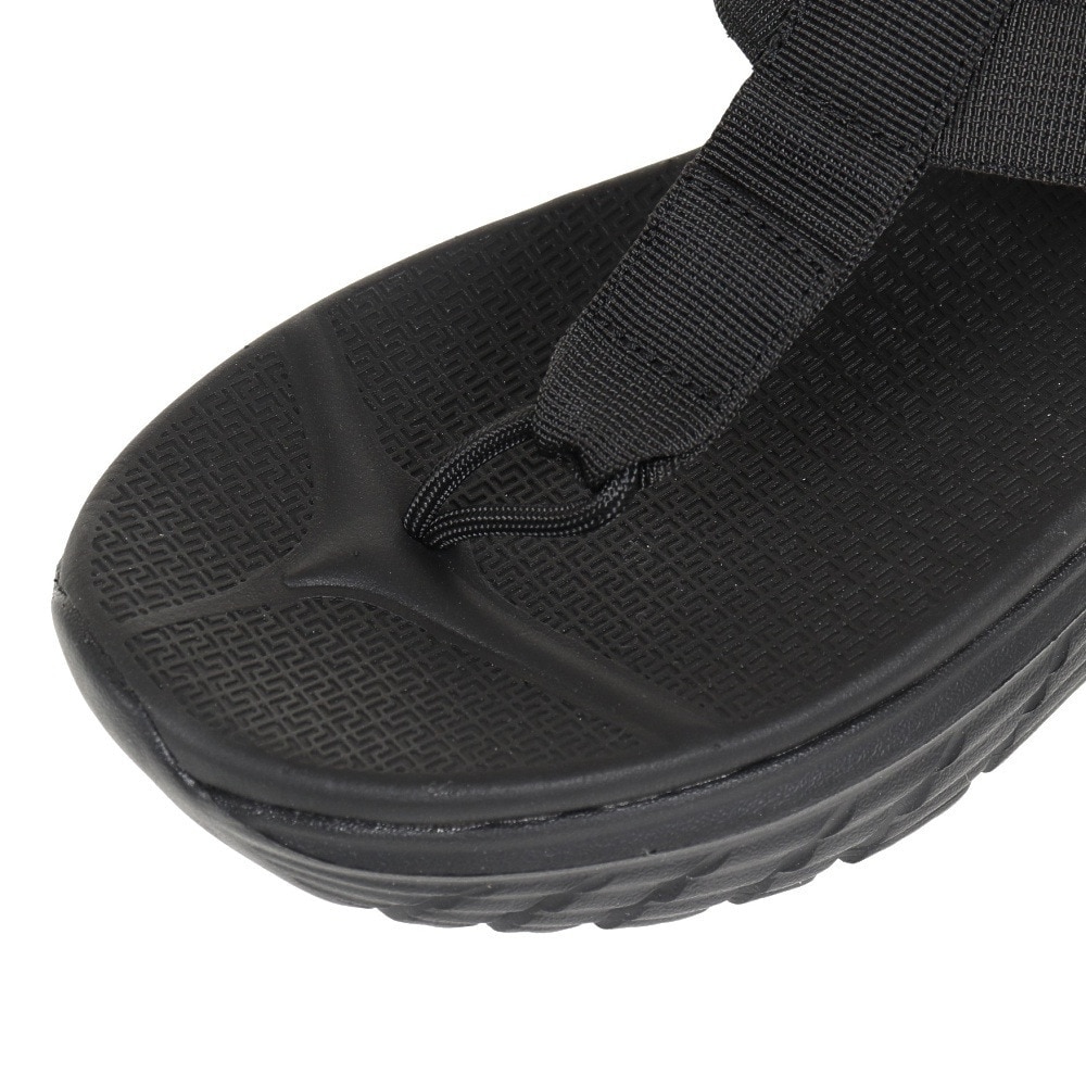 テリック（TELIC）（メンズ、レディース）サンダル ALL ROADSーS2 ブラック TL-008 鼻緒付 シャワサン リカバリー レジャー ビーチ プール 防滑 厚底 