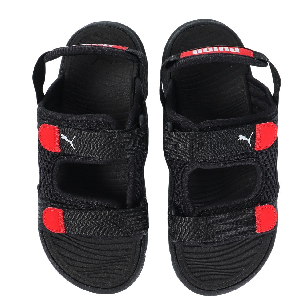 プーマ（PUMA）（キッズ）ジュニア スポーツ サンダル エボルブ サンダル PS ブラック 38914701 軽量 ストラップ ベルクロ レジャー  プール タウン スポーツ用品はスーパースポーツゼビオ