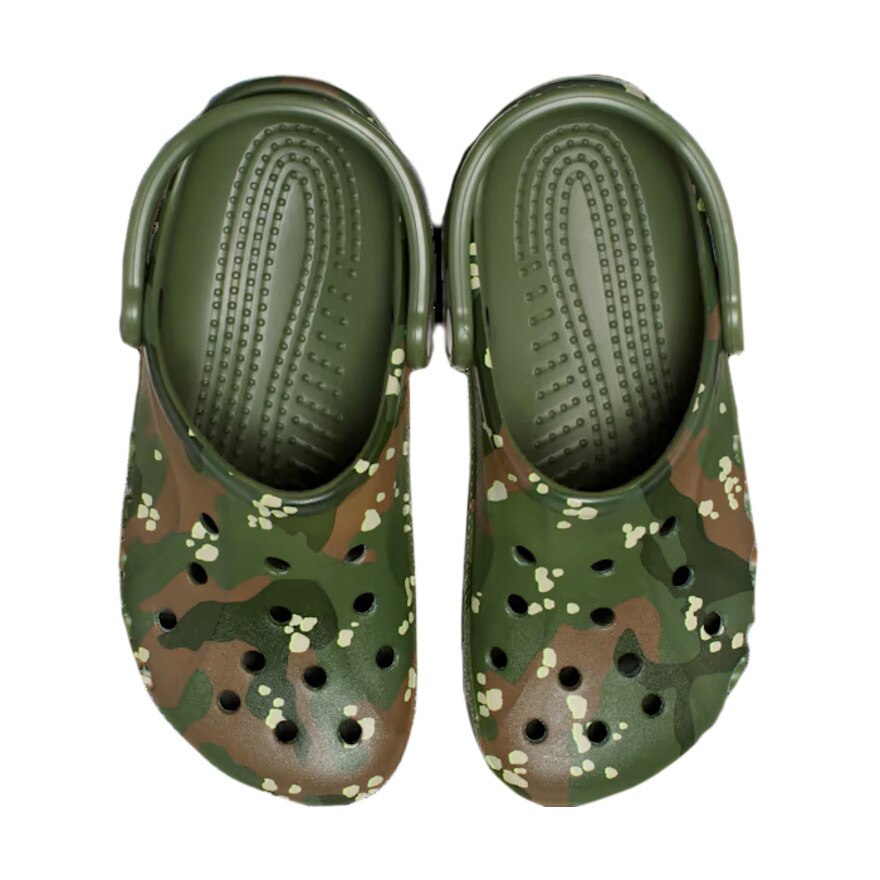 クロックス（crocs）（メンズ、レディース）スポーツサンダル バヤ シーズナル プリンテッド クロッグ ダークグリーン 206230-309-2023 通気性 レジャー 
