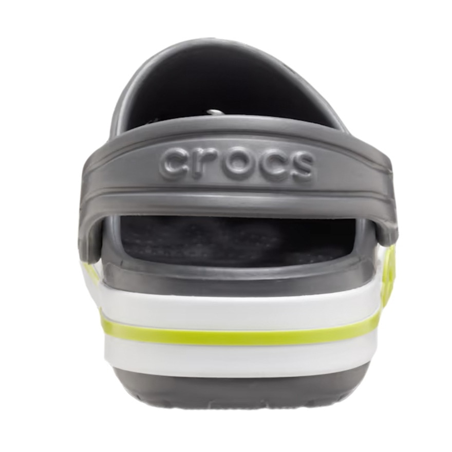 クロックス（crocs）（キッズ）ジュニアサンダル バヤバンド クロッグ キッズ グレー グリーン 207019-0GX-2023 シャワサン レジャー プール タウン