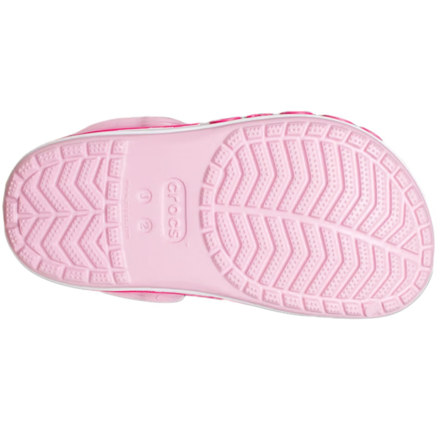 クロックス（crocs）（キッズ）ジュニアサンダル バヤバンド クロッグ キッズ ピンク レッド 207019-6TG-2023 シャワサン レジャー プール タウン