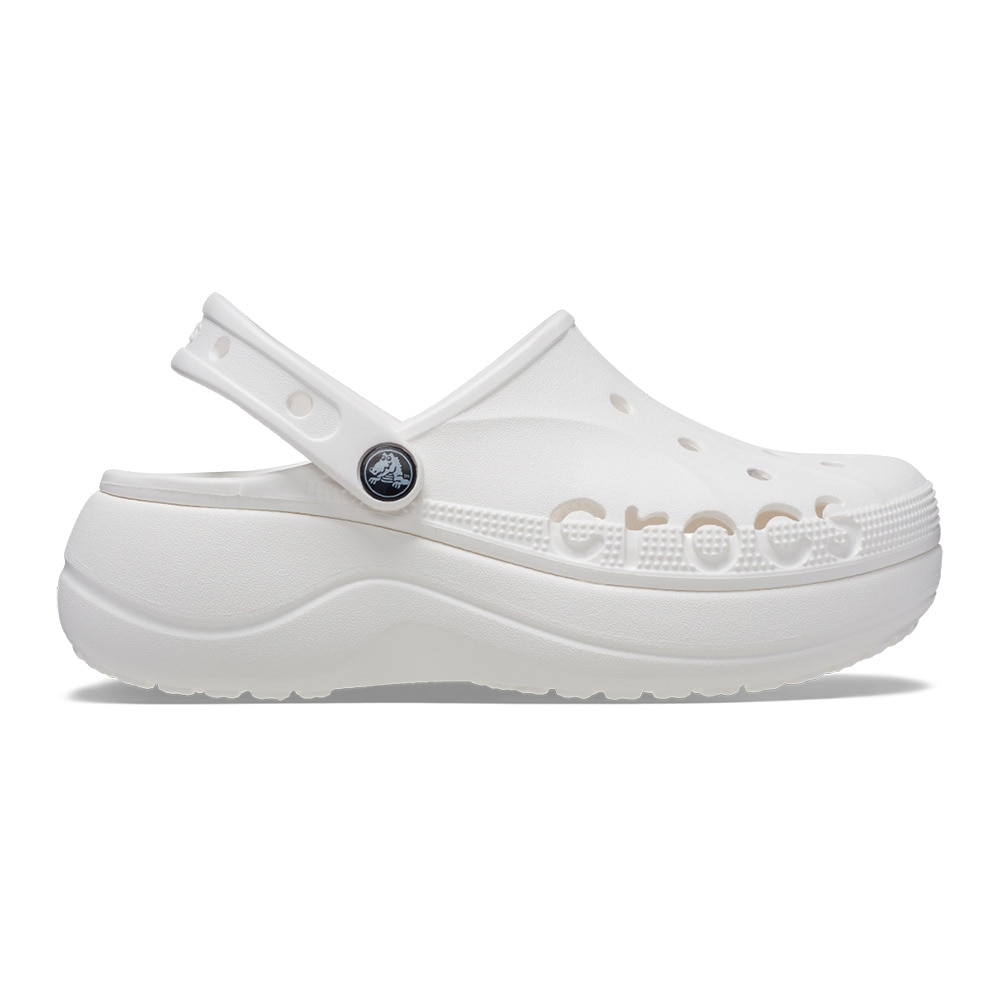 クロックス（crocs）（メンズ、レディース）スポーツサンダル バヤ プラットフォーム クロッグ ホワイト 208186-100-2023 レジャー プール タウン サボサンダル