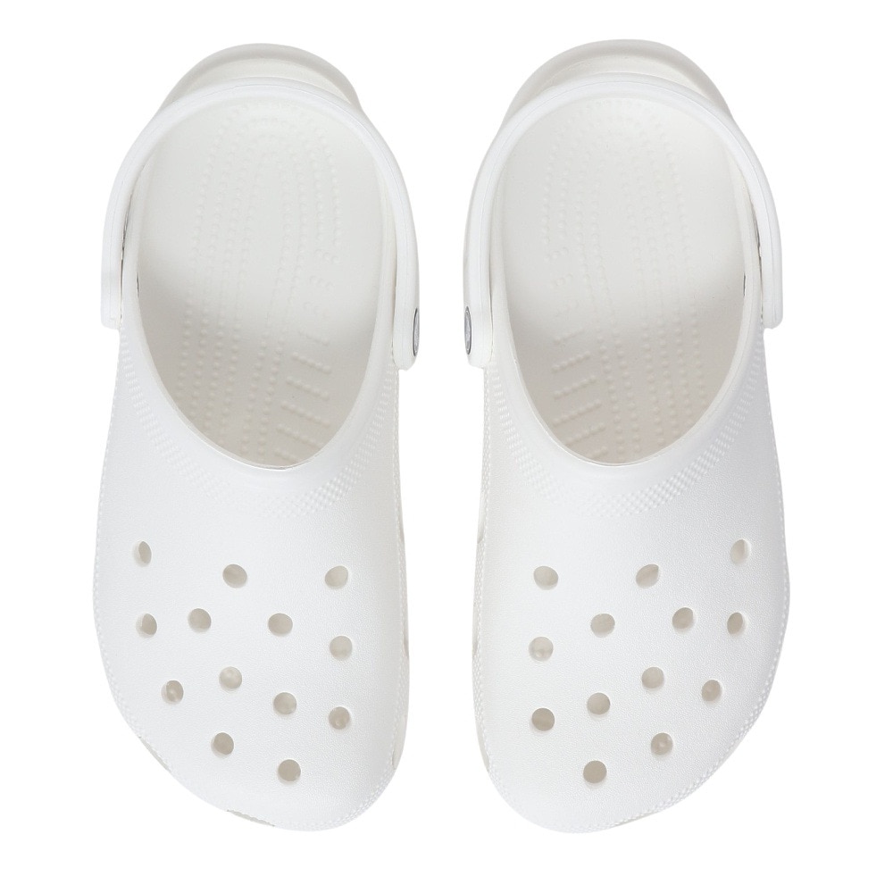 クロックス（crocs）（メンズ、レディース）サンダル クラシック クロッグ ホワイト 10001-100 シャワサン レジャー プール ビーチ 室内 軽量 防臭 