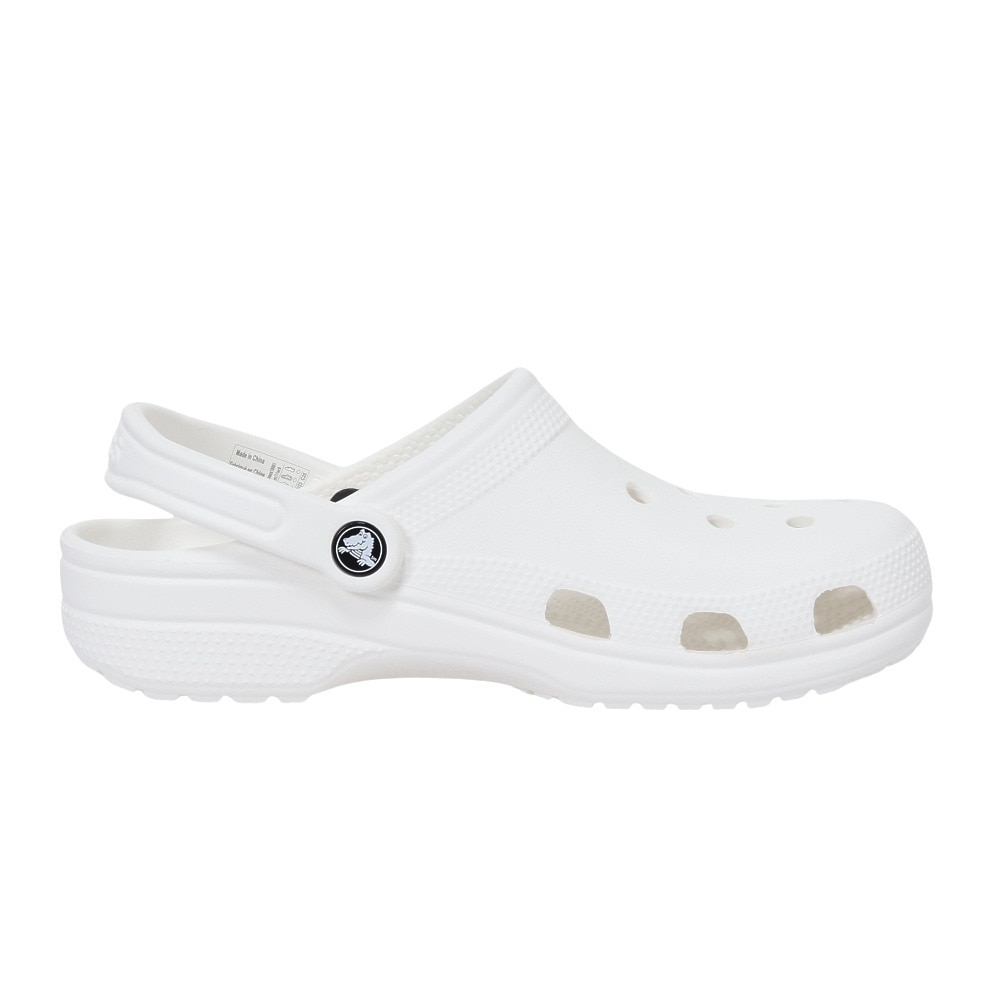 クロックス（crocs）（メンズ、レディース）サンダル クラシック クロッグ ホワイト 10001-100 シャワサン レジャー プール ビーチ 室内 軽量 防臭 