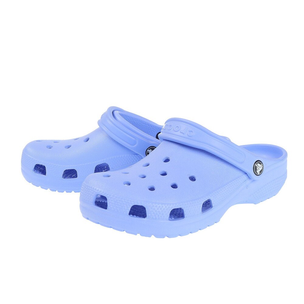 クロックス（crocs）（レディース）スポーツサンダル クラシック クロッグ Moon Jelly ライトブルー 10001-5Q6-2023 シャワサン レジャー プール 軽量