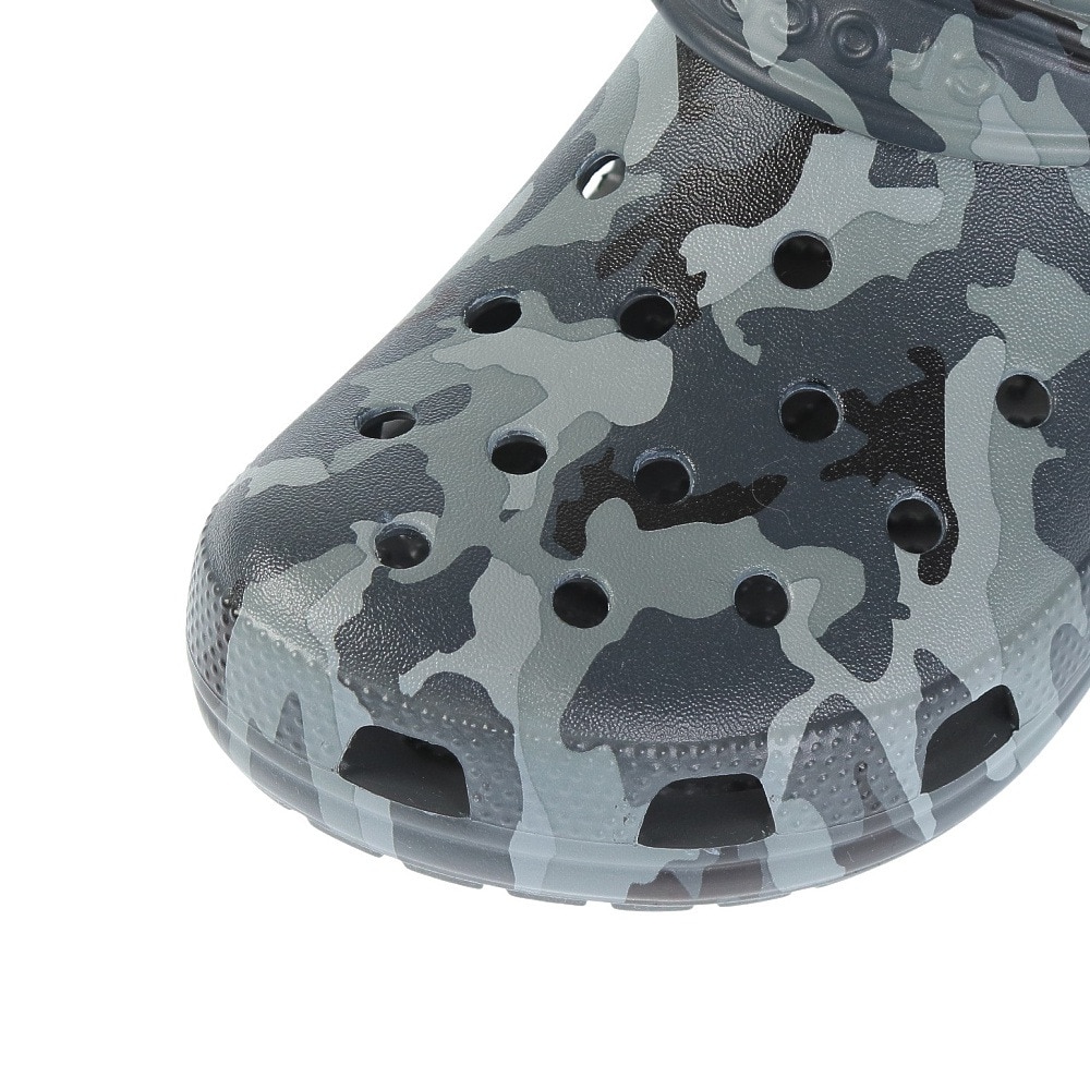 クロックス（crocs）（メンズ）サンダル クラシック プリンテッド カモ クロッグ ダークグレー 206454-0IE 速乾 タウン レジャー プール