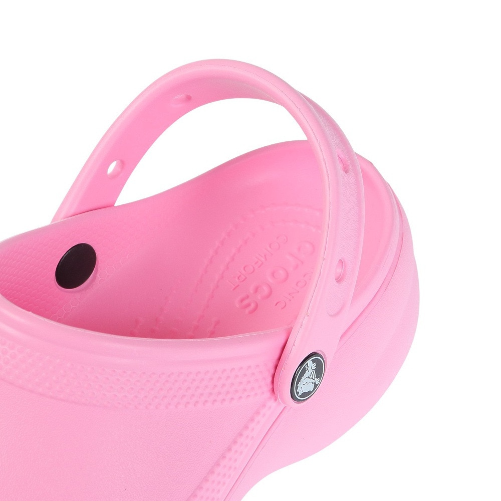 クロックス（crocs）（レディース）スポーツサンダル クラシック プラットフォーム クロッグ ピンク 206750-6S0-2023 シャワサン 厚底 レジャー タウン