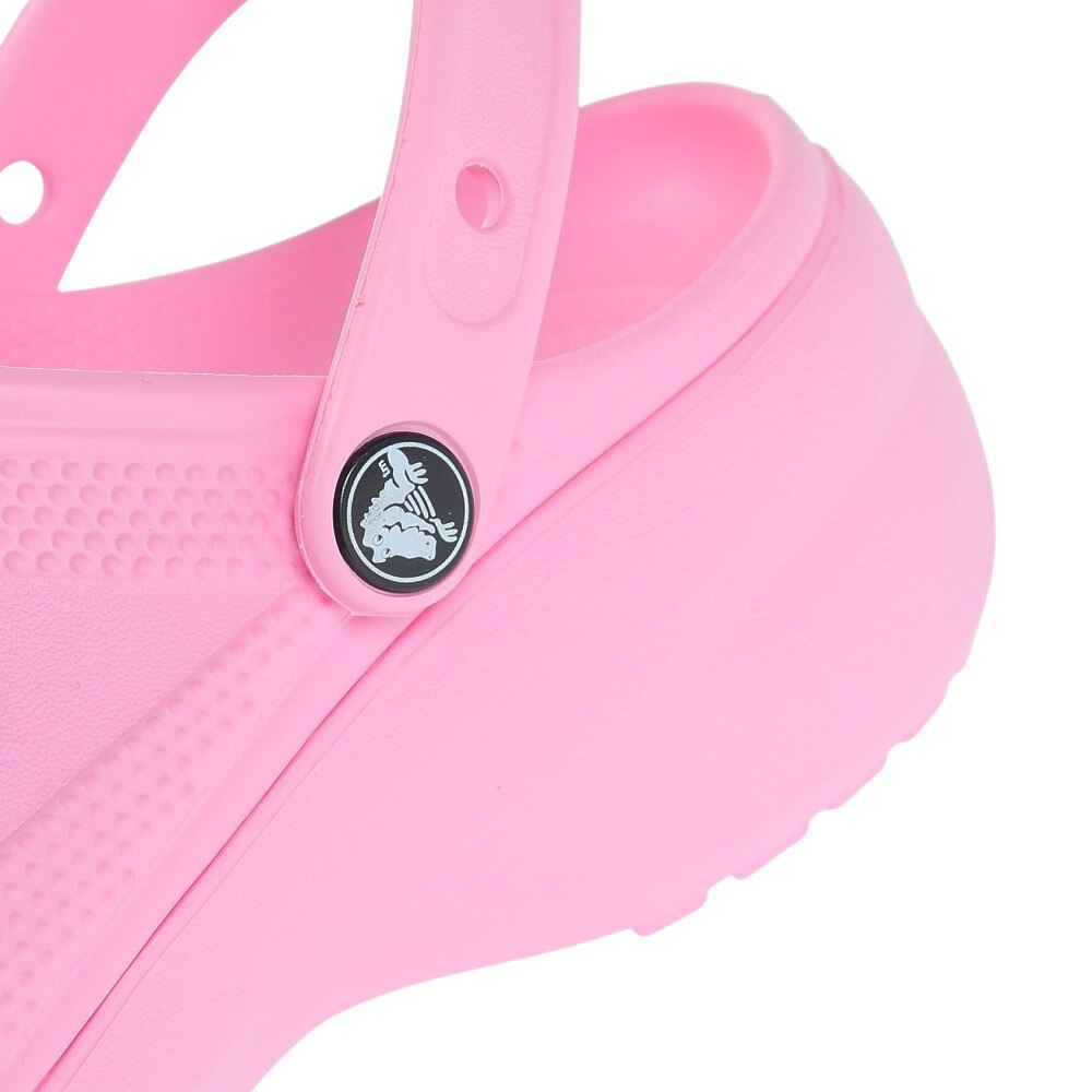 クロックス（crocs）（レディース）スポーツサンダル クラシック プラットフォーム クロッグ ピンク 206750-6S0-2023 シャワサン 厚底 レジャー タウン