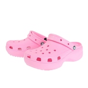 クロックス（crocs）（レディース）スポーツサンダル クラシック プラットフォーム クロッグ ピンク 206750-6S0-2023 シャワサン 厚底 レジャー タウン